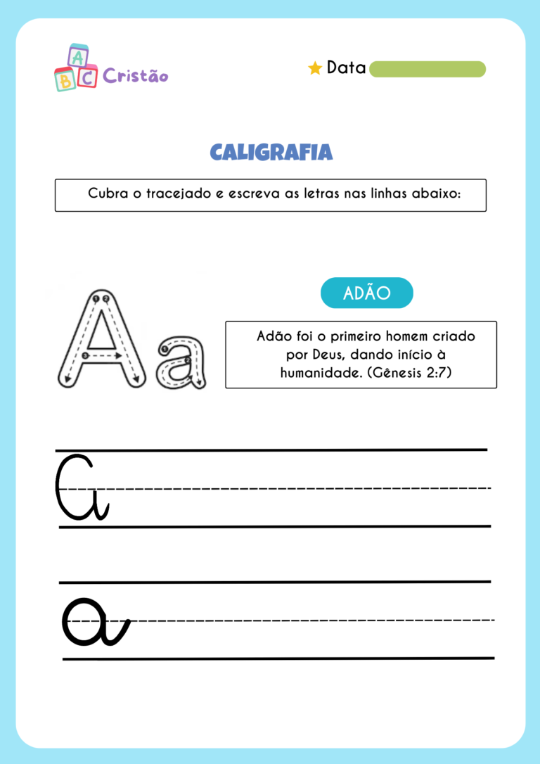 Caderno - Caligrafia